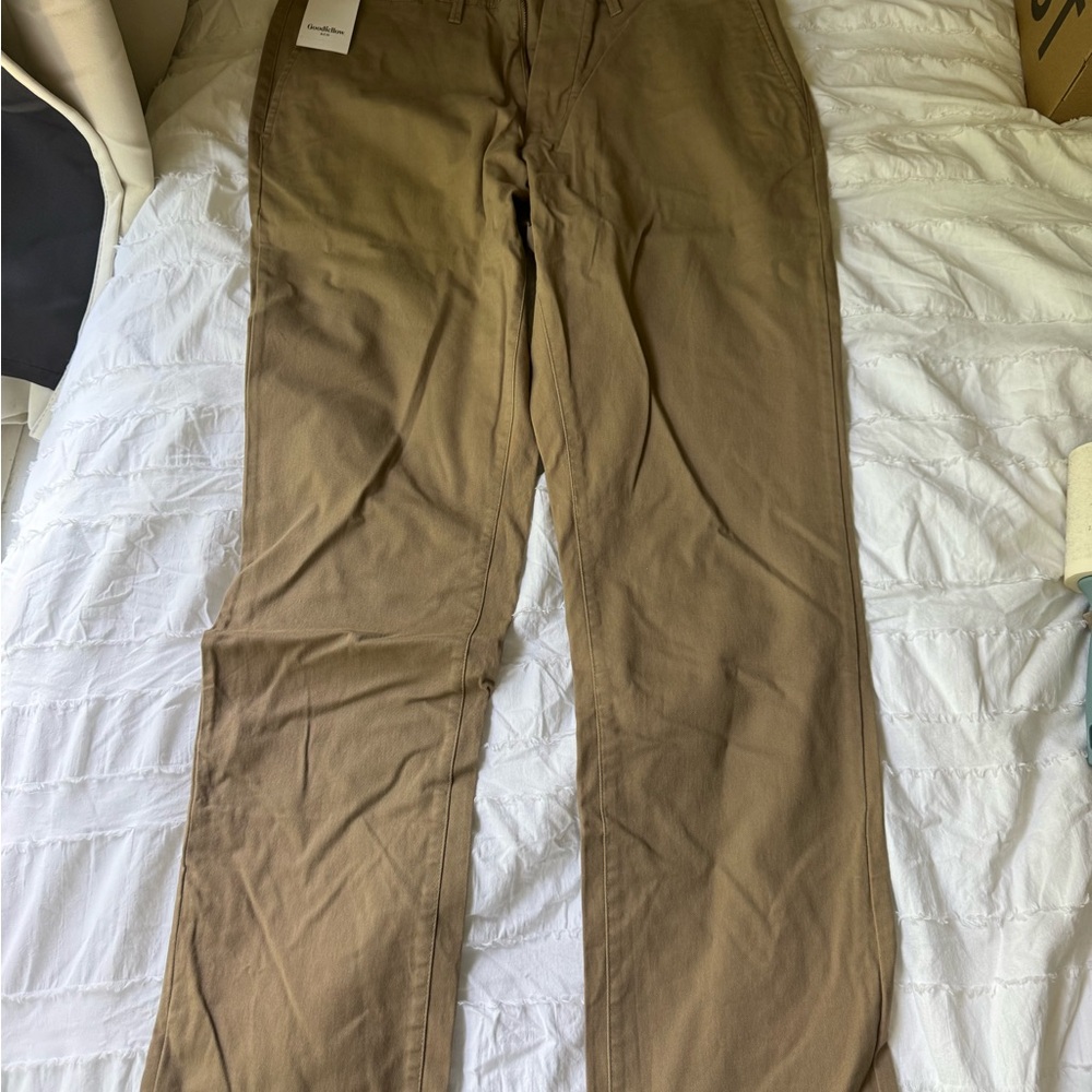 Goodfellow & Co Brown Straight-Leg Chinos